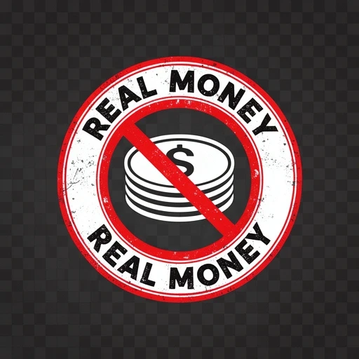 No real money played